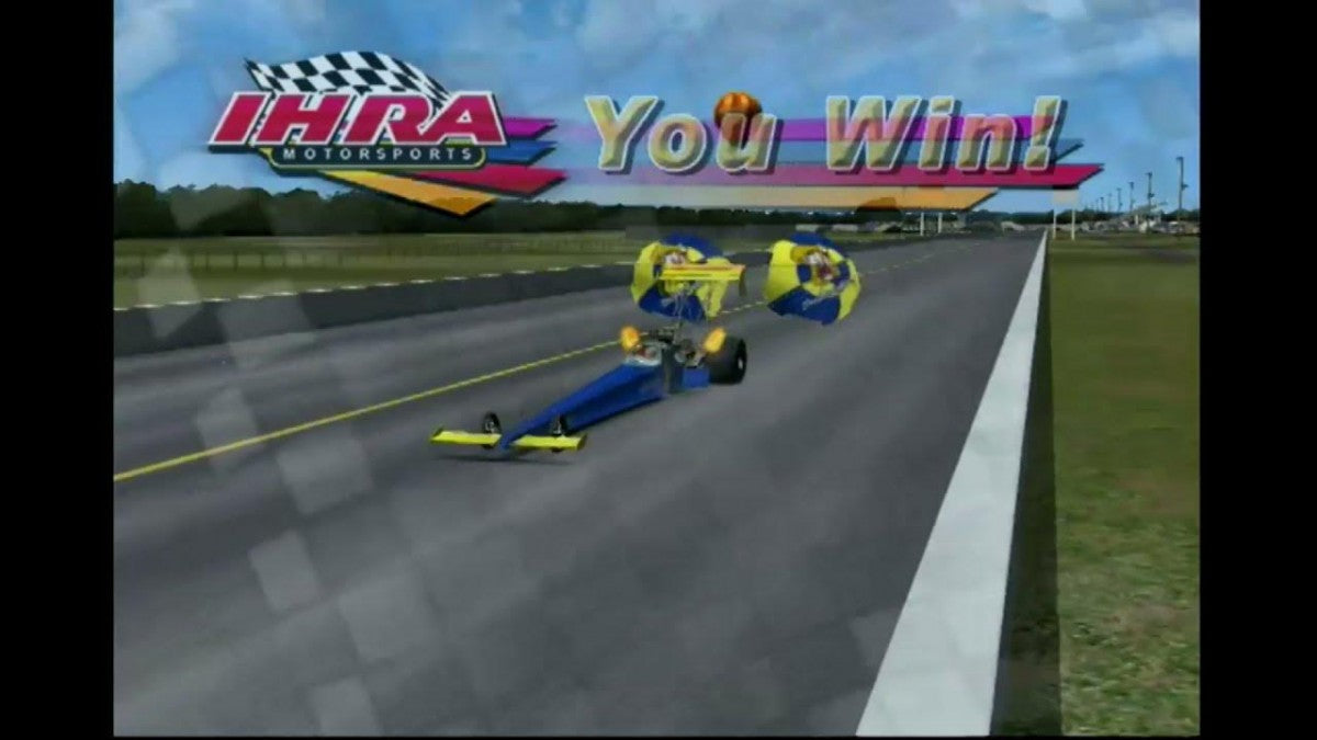 IHRA Professional Drag Racing 2005 for original Xbox drag racing simulation game featuring licensed IHRA tracks pro stock funny car top fuel classes career mode realistic quarter mile racing gameplay