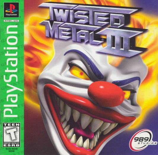 Twisted Metal III [Greatest Hits] cover art for PlayStation 1 (PS1) video game 