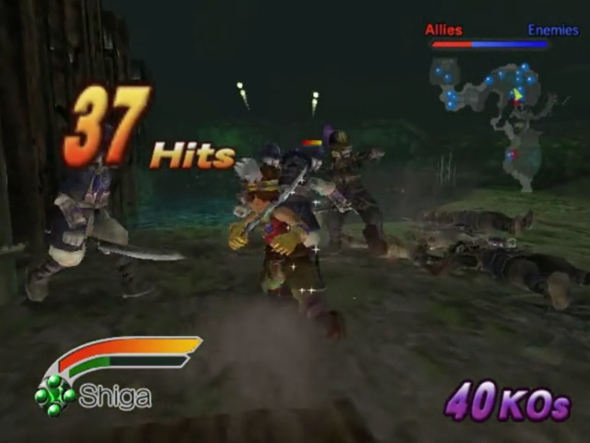 Mystic Heroes gameplay for GameCube game featuring hack-and-slash action gameplay with anime-style characters and fantasy combat 