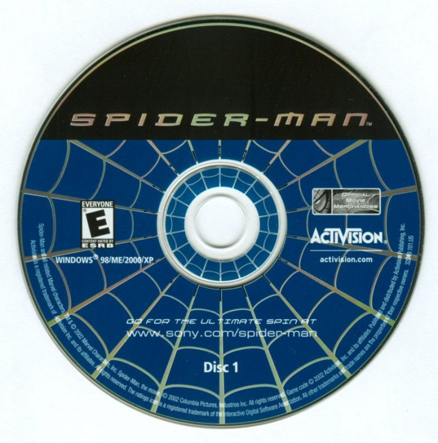 Spider-Man disc for Nintendo GameCube (GC) superhero action adventure video game