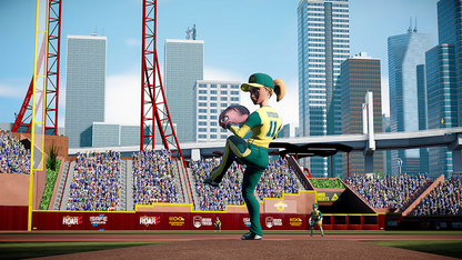 Super Mega Baseball 4 Nintendo Switch for video game enthusiasts featuring arcade style baseball gameplay realistic sports mechanics customizable teams and players competitive multiplayer modes batting pitching controls and collectible gaming appeal gameplay 