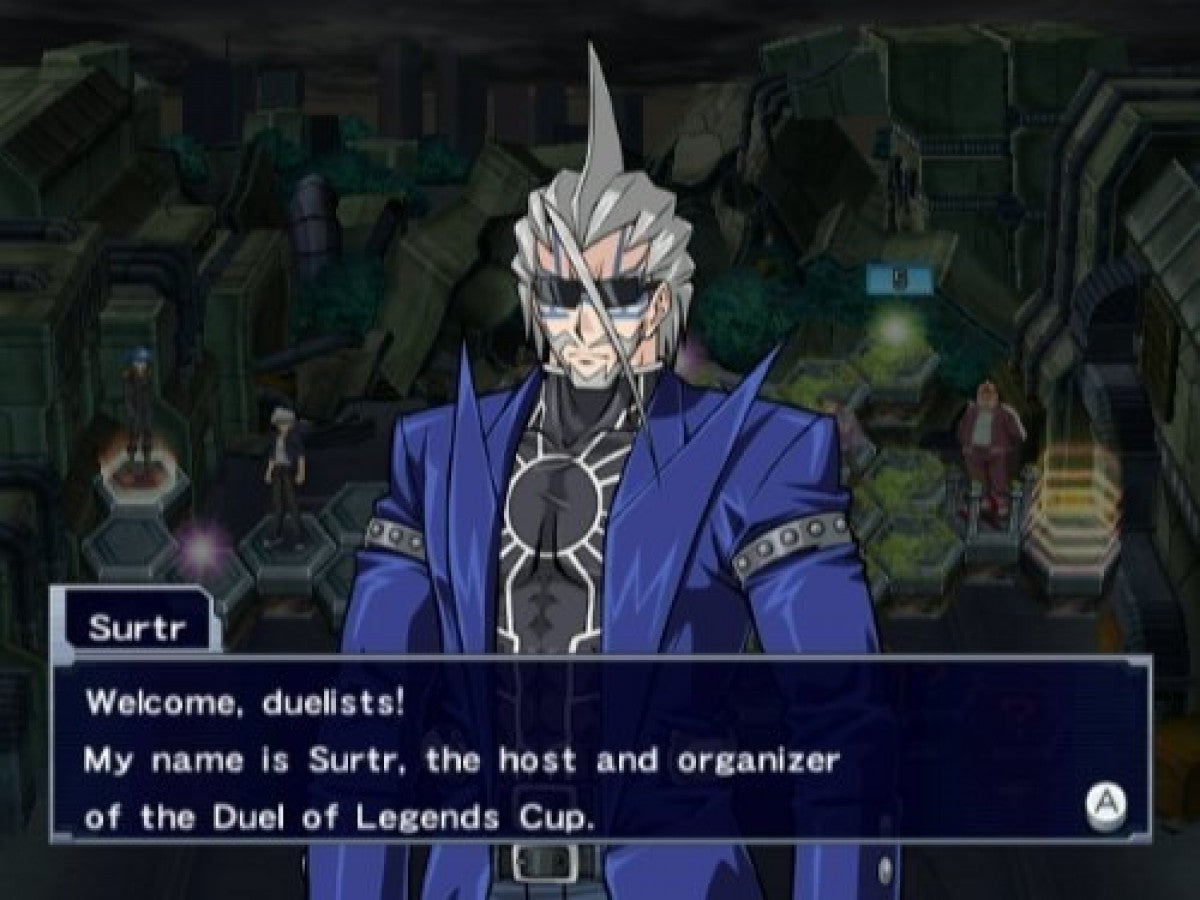 Yu-Gi-Oh! 5D’s: Duel Transer gameplay for Nintendo Wii (Wii) featuring strategic card battles with over 4,500 cards, iconic duelists from the 5D’s series, and immersive tournament gameplay.