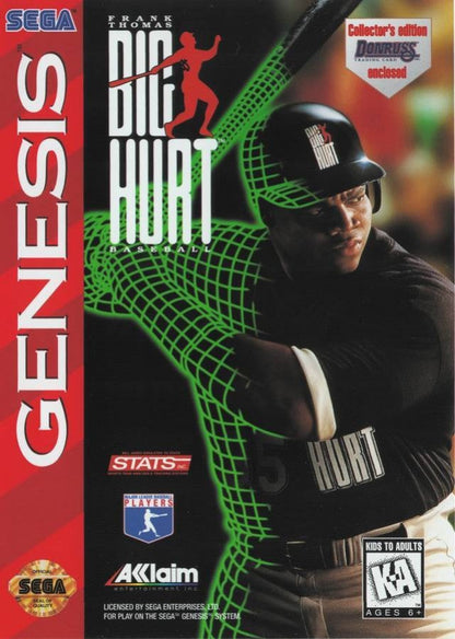 Frank Thomas Big Hurt Baseball cover art for Sega Genesis (GEN) video game