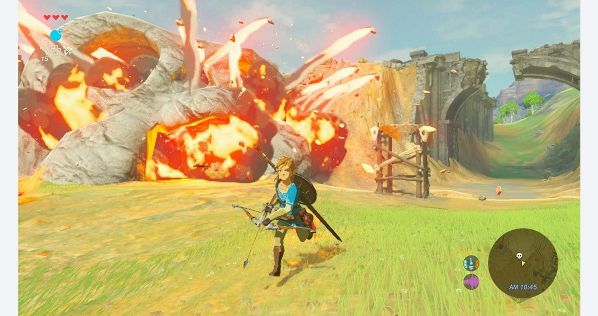 The Legend of Zelda Breath of the Wild gameplay image for Nintendo Switch NS video game