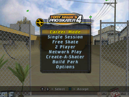 Tony Hawk's Pro Skater 4 [Greatest Hits] – PlayStation 2 (PS2) video game game select, skateboarding sports action.
