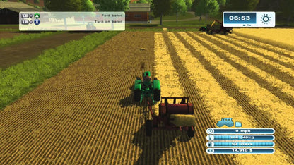 Farming Simulator gameplay for PlayStation 3 (PS3) farming video game