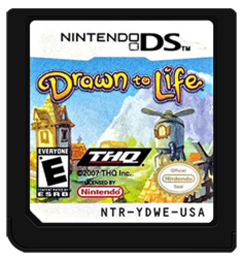 Drawn to Life cartridge art for Nintendo DS (DS) video game