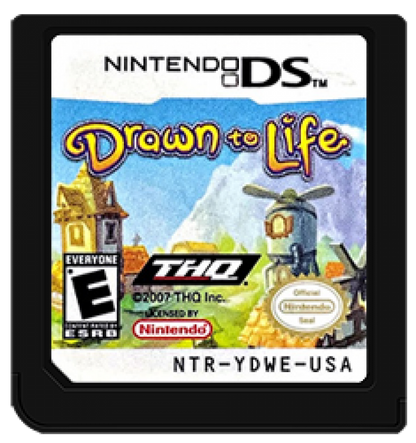 Drawn to Life cartridge art for Nintendo DS (DS) video game