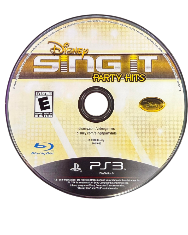 Disney Sing It: Party Hits disc for PlayStation 3 (PS3) video game