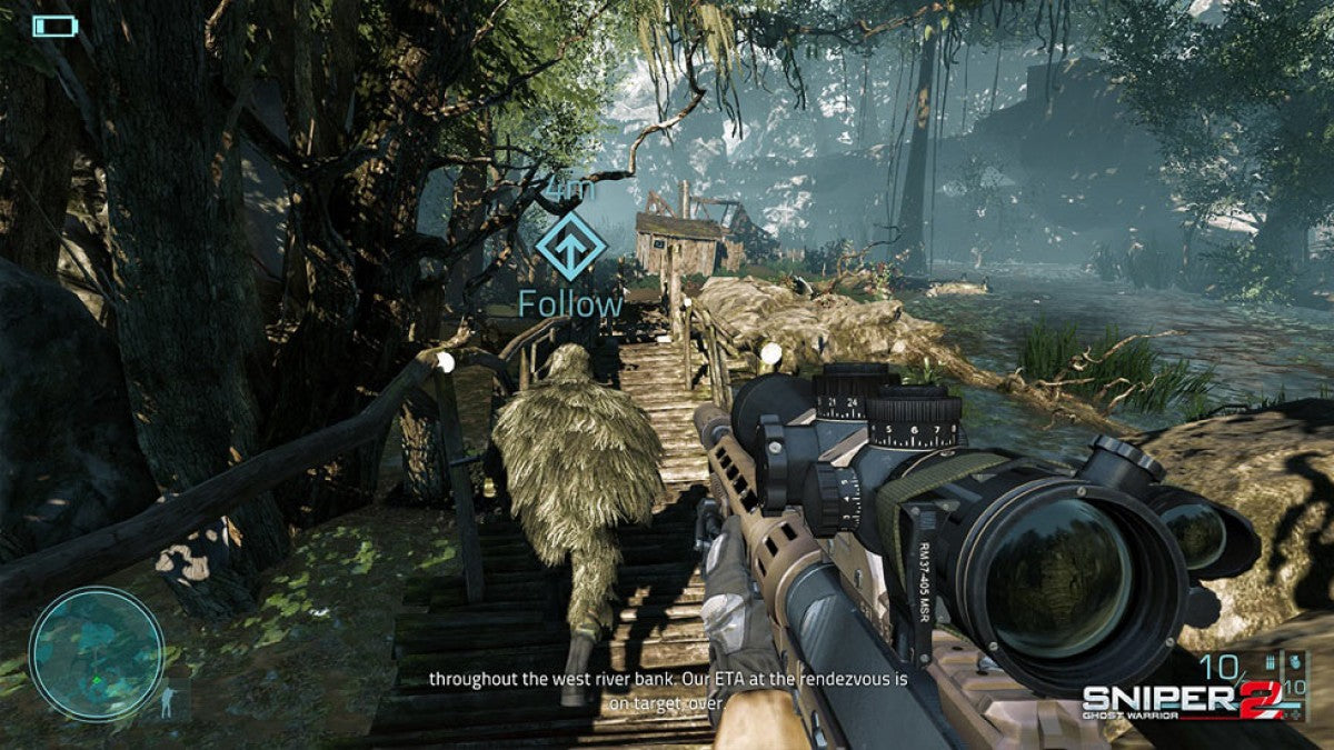 Sniper Ghost Warrior 2 Bulletproof Steelbook Edition Xbox 360 tactical sniper shooter first person FPS stealth combat military simulation precision shooting long range sniping CI Games special edition steelbook collector edition Xbox 360 software video game title gameplay
