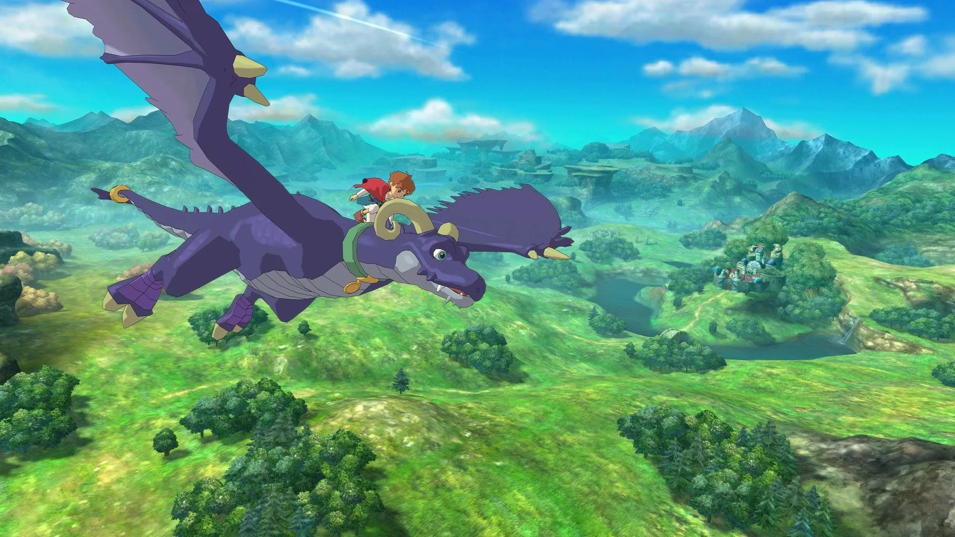 Ni no Kuni: Wrath of the White Witch PAL Import PlayStation 3 PS3 video game, role-playing RPG, fantasy adventure, Studio Ghibli-inspired visuals, console title gameplay