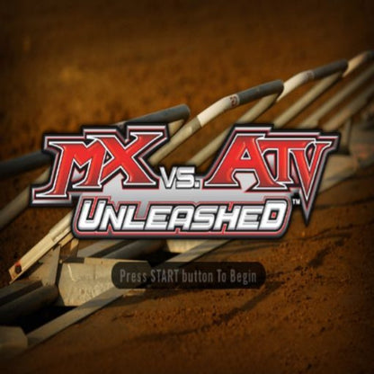 MX vs. ATV Unleashed [Greatest Hits] – PlayStation 2 (PS2) off-road racing video game title screen
