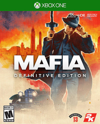Mafia : Definitive Edition — Cover art for Xbox One (XONE) action-adventure video game.