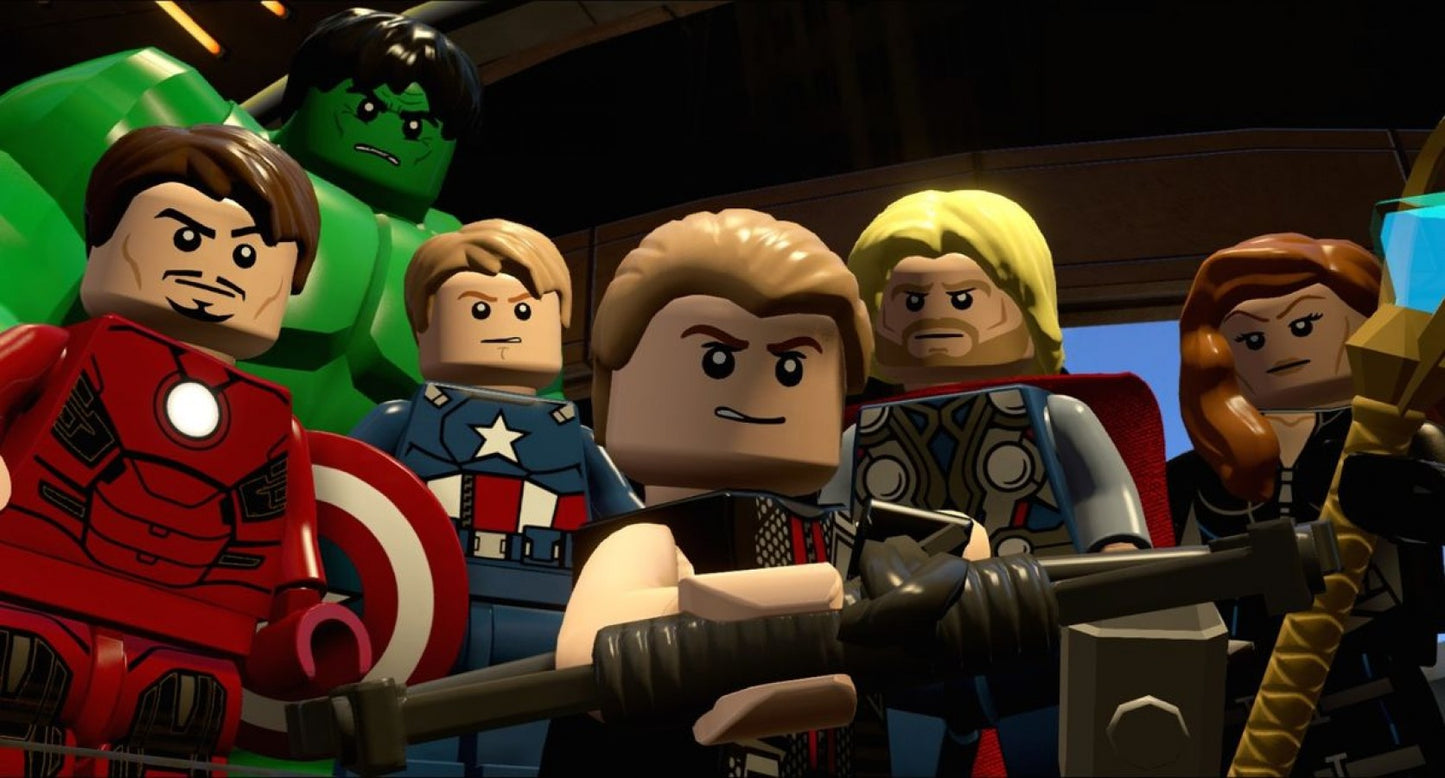 LEGO Marvel's Avengers Xbox One XONE for action adventure video game fans featuring Marvel superheroes LEGO characters Captain America Iron Man Thor Hulk Black Widow and Hawkeye super powers combat puzzle solving open world exploration and family friendly superhero gameplay collectible gaming appeal gameplay