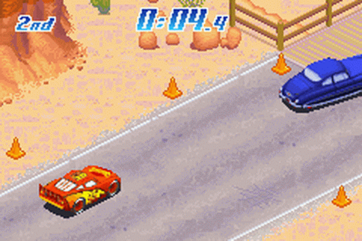 Disney Pixar Cars – Game Boy Advance (GBA) Gameplay art