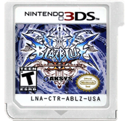 BlazBlue: Continuum Shift II cartridge for Nintendo 3DS (3DS) fighting video game