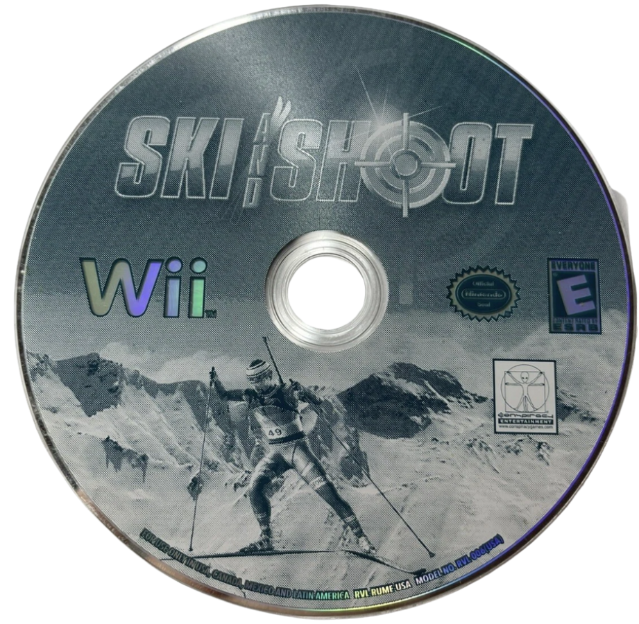 Ski and Shoot – Nintendo Wii (Wii) biathlon skiing shooting sports simulation video game disc