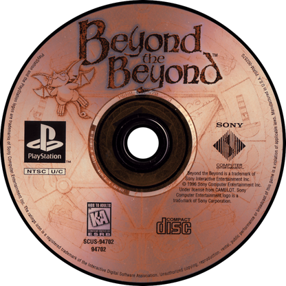 Beyond the Beyond retro fantasy role-playing RPG game for PlayStation 1 (PS1) disc