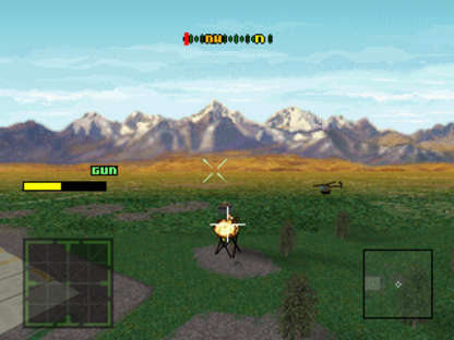 Thunder Strike 2 PlayStation 1 PS1 for vehicular combat flight shooter retro video game fans featuring helicopter gunship missions explosive aerial combat military operations powerful weapons arcade style action challenging objectives collectible gaming appeal gameplay