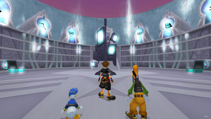 Kingdom Hearts 1.5 + 2.5 Remix for PS4 featuring a complete collection of classic action RPG adventures with updated visuals gaeplay