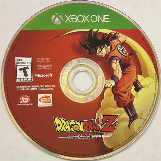 Dragon Ball Z Kakarot Xbox One action RPG adapting the DBZ story with exploration combat and character progression gameplay disc