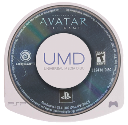 Avatar The Game PlayStation Portable PSP video game, action adventure, sci-fi combat, movie tie-in gameplay, handheld console title disc cartridge UMD