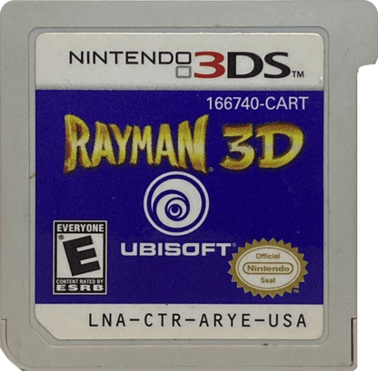 Rayman 3D Nintendo 3DS 3DS for retro video game enthusiasts featuring 3D platforming gameplay colorful worlds adventurous exploration creative abilities challenging enemies puzzle solving classic Rayman action and collectible gaming appeal cartridge