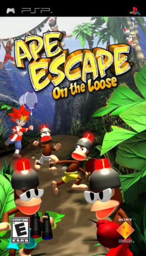 Ape Escape: On the Loose cover art for PlayStation Portable (PSP) video game