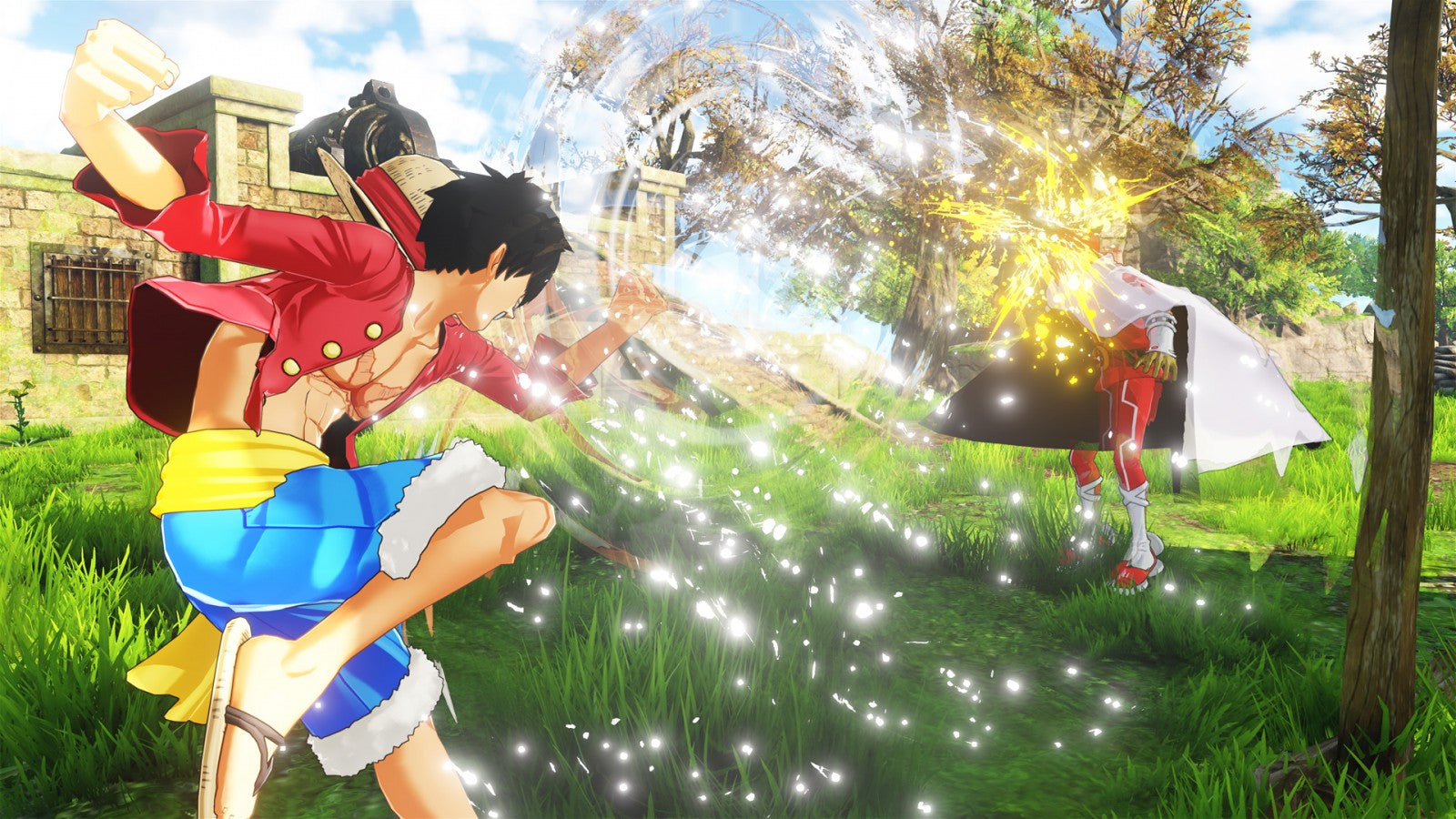 One Piece World Seeker PlayStation 4 game featuring open-world action-adventure gameplay based on the popular anime series screenshot