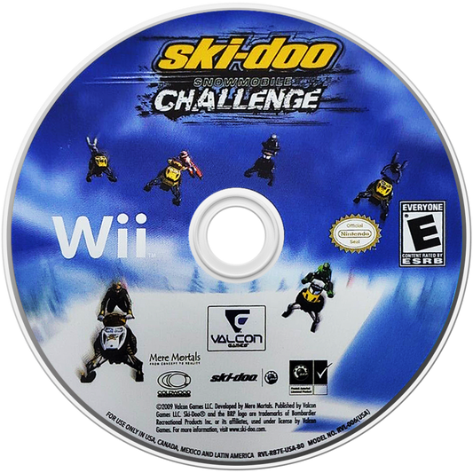 Ski-Doo: Snowmobile Challenge – Nintendo Wii (Wii) snowmobile racing sports simulation video game disc