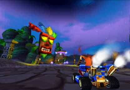 Crash Nitro Kart for PlayStation 2 with kart racing and colorful platform-themed tracks gameplay