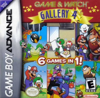 Game and Watch Gallery 4 cover art for Game Boy Advance GBA video game