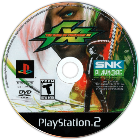 The King of Fighters XI retro PlayStation 2 video game The King of Fighters fighting game arcade combat team battles SNK multiplayer action console title PlayStation 2 release disc