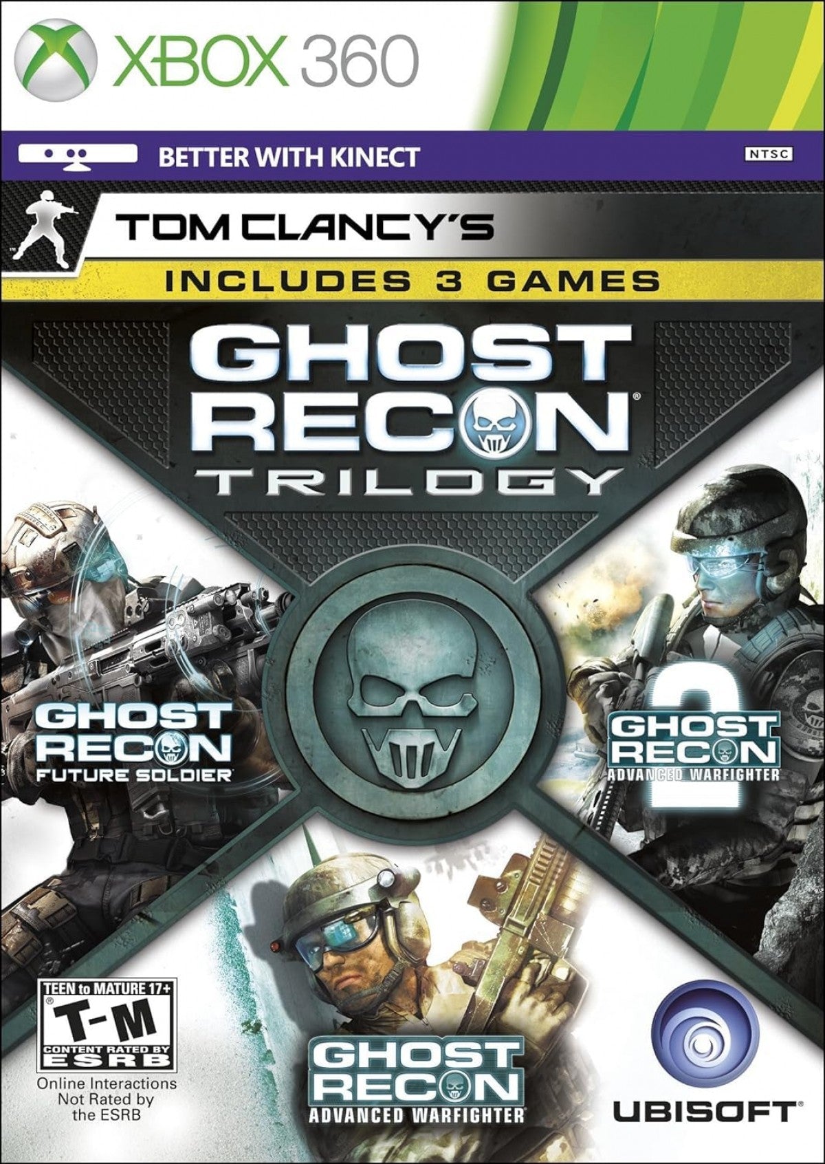 Ghost Recon Trilogy Xbox 360 inspired design featuring tactical military shooter aesthetic elite special forces combat realistic modern warfare stealth operations squad based missions Tom Clancy action gameplay cinematic battlefield atmosphere nostalgic HD era presentation cover art