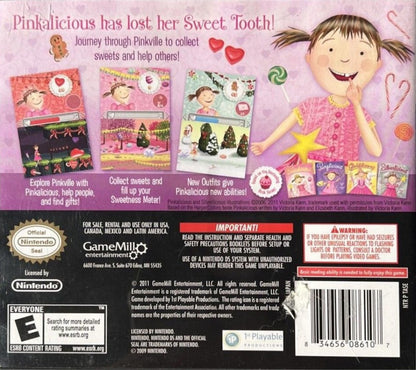 Silverlicious back of case for Nintendo DS (DS) children's adventure video game