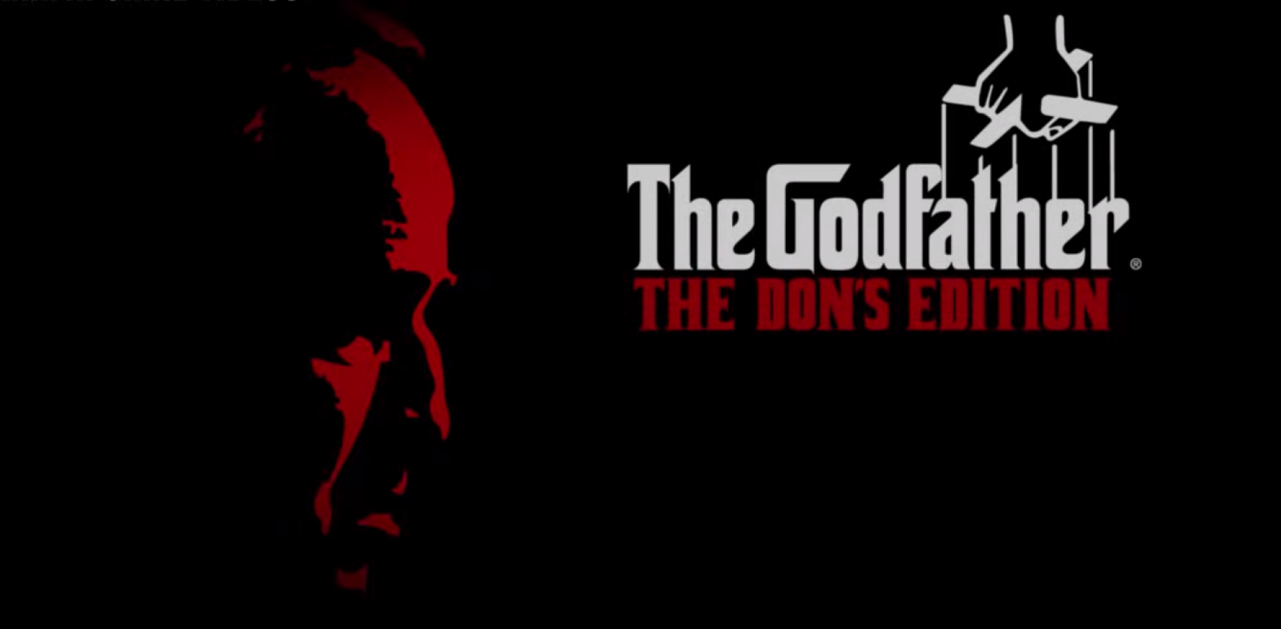 The Godfather [Don's Edition] title screen for PlayStation 3 (PS3) video game