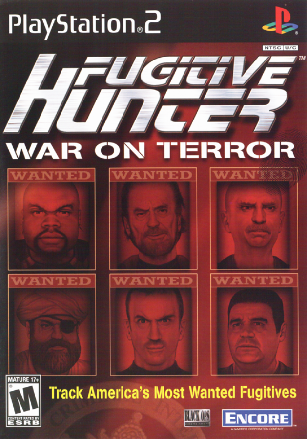 Fugitive Hunter cover art for PlayStation 2 (PS2) third-person action shooter video game
