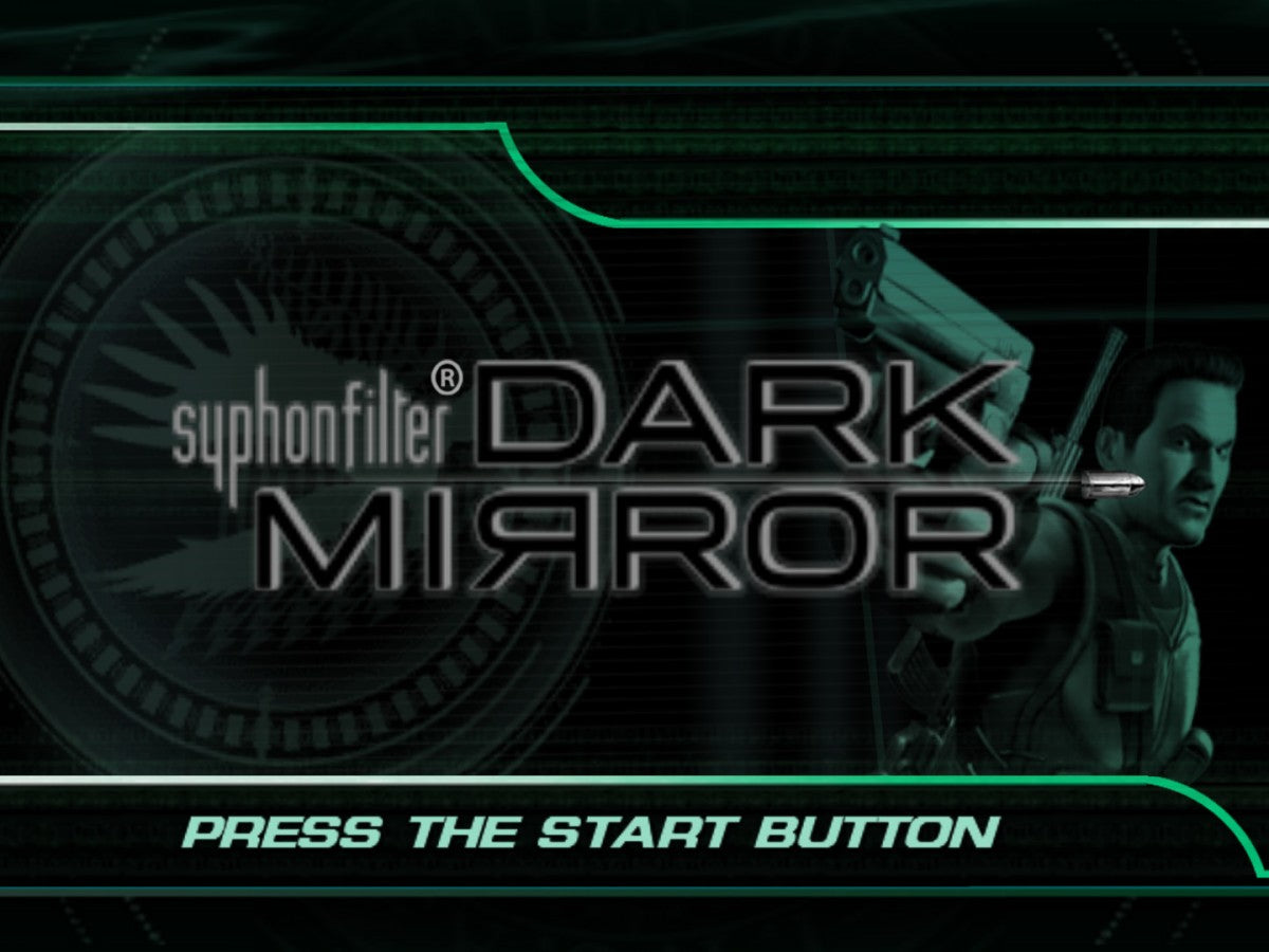 Syphon Filter Dark Mirror PlayStation 2 PS2 for action stealth video game fans featuring tactical espionage gameplay third person shooter combat covert operations stealth missions realistic weapons cinematic storytelling special agent action immersive military adventure collectible gaming appeal gameplay