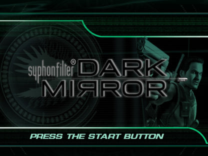 Syphon Filter Dark Mirror PlayStation 2 PS2 for action stealth video game fans featuring tactical espionage gameplay third person shooter combat covert operations stealth missions realistic weapons cinematic storytelling special agent action immersive military adventure collectible gaming appeal gameplay