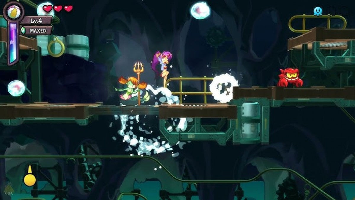 Shantae Half Genie Hero Risky Beats Edition game featuring colorful 2D platforming action, rhythmic gameplay elements, and anime inspired adventure starring Shantae gameplay 