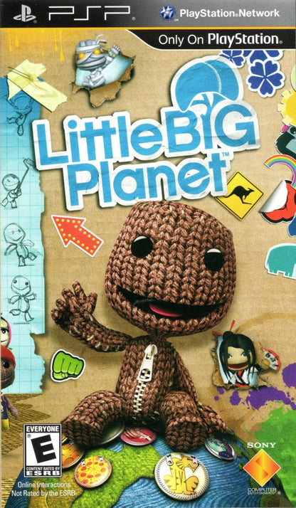 LittleBigPlanet cover art for PlayStation Portable (PSP) platform game