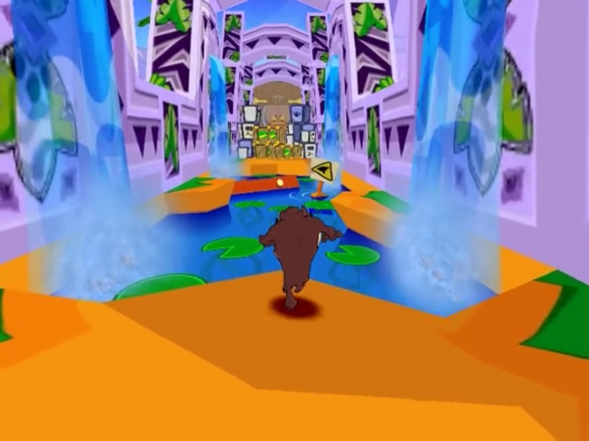 Taz Wanted for GameCube featuring platforming action and cartoon style gameplay based on Looney Tunes gameplay screenshot