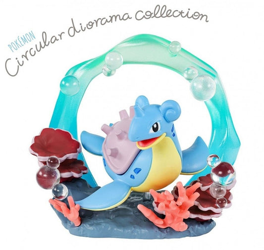 Pokemon circular diorama collection featuring detailed miniature Pokémon figures displayed in dynamic round diorama scenes designed for collectors and display enthusiasts 