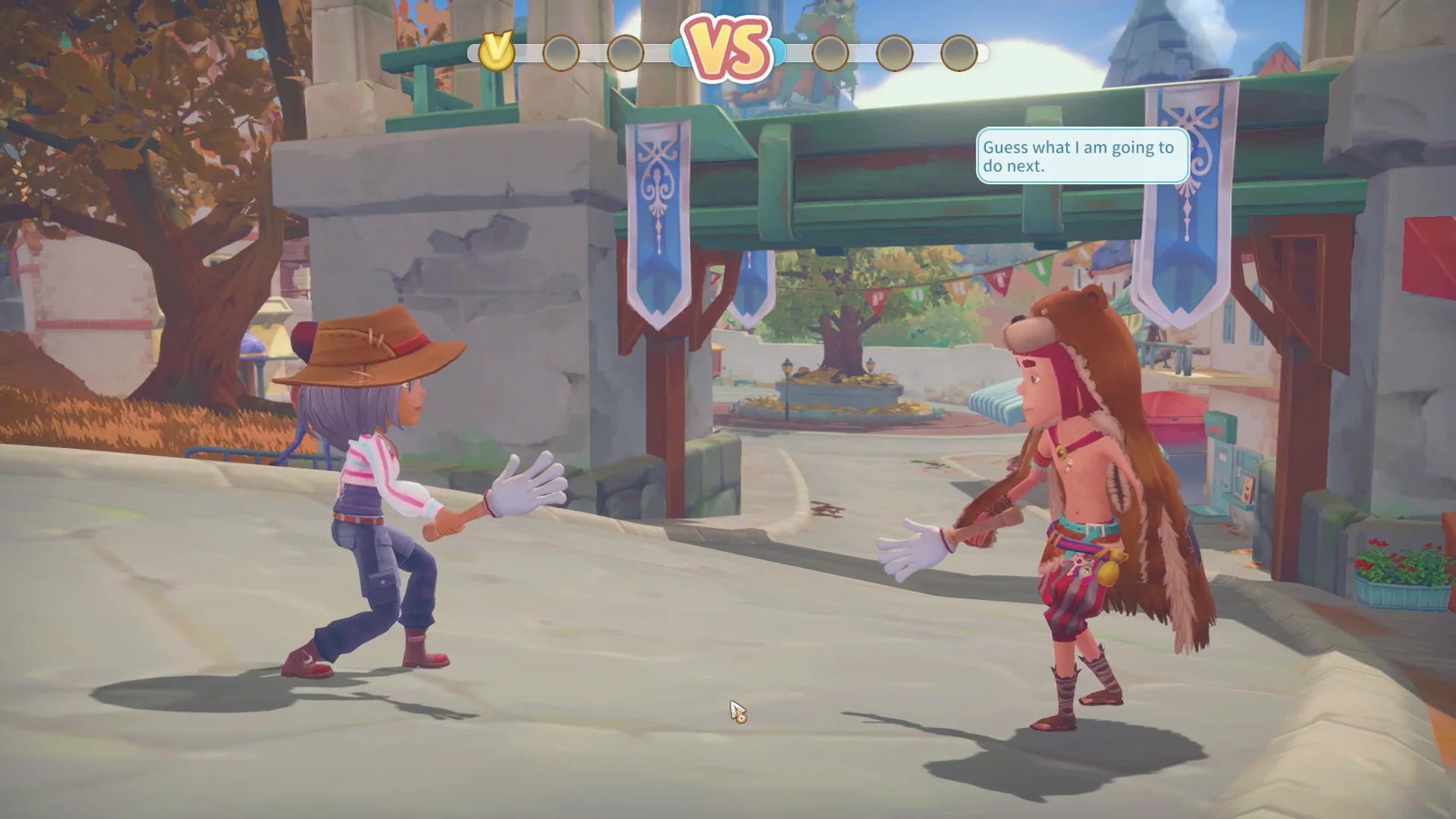 My Time at Portia retro PS4 video game My Time at Portia life simulation crafting farming adventure open world town building RPG inspired gameplay console release cover art gameplay 