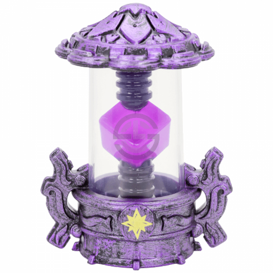 Magic Lantern Creation Crystal Skylanders Imaginators figure, translucent crystal with lantern-style design on portal base, used to create custom Skylander characters, collectible accessory from Skylanders Imaginators series