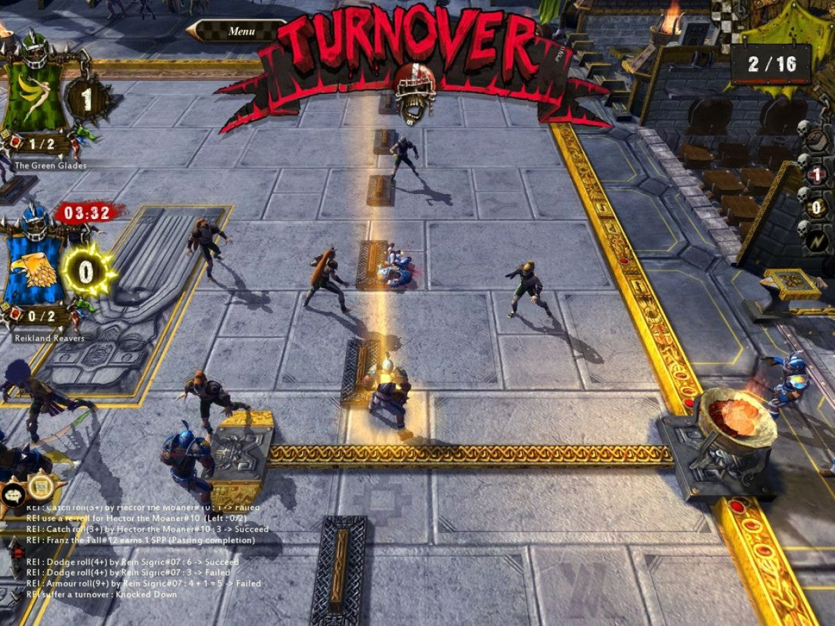 Blood Bowl for Xbox 360 with fantasy football strategy and team battle theme gameplay