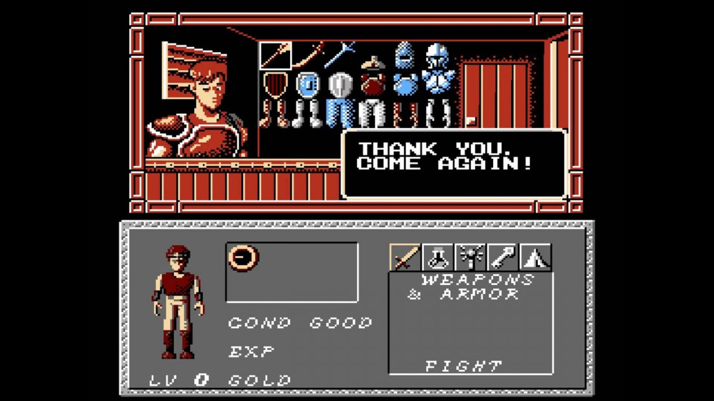 Dungeon Magic NES Nintendo Entertainment System fantasy action adventure RPG dungeon crawler spellcasting magic combat side scrolling gameplay Taito retro 8 bit gaming cartridge video game title gameplay