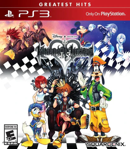 Kingdom Hearts HD 1 point 5 Remix Greatest Hits cover art for PlayStation 3 PS3 video game