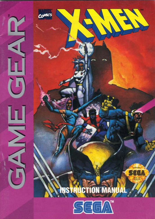 X-Men: Gamemaster's Legacy cover art for Sega Game Gear (GG) video game