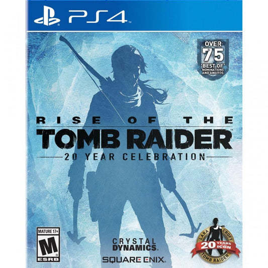 Rise of the Tomb Raider [20th Anniversary Celebration] cover art for PlayStation 4 (PS4) video game